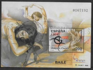 Spain #3064  SS  Joaquin Cortes  2000  off paper  Used