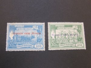 Burma 1963 Sc 173-74 set MNH