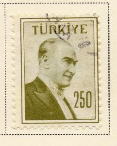 Turkey 1957 Early Issue Fine Used 250K. 091599