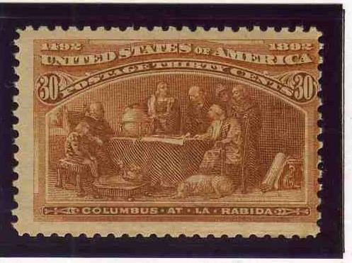 Scott # 239 1893 Columbian Mint & Never Hinged