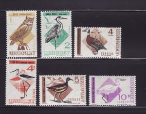 Uruguay 751-752, 754-756 MNH Birds (B)