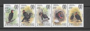 BIRDS - SWAZILAND #475 HORNBILLS  MH