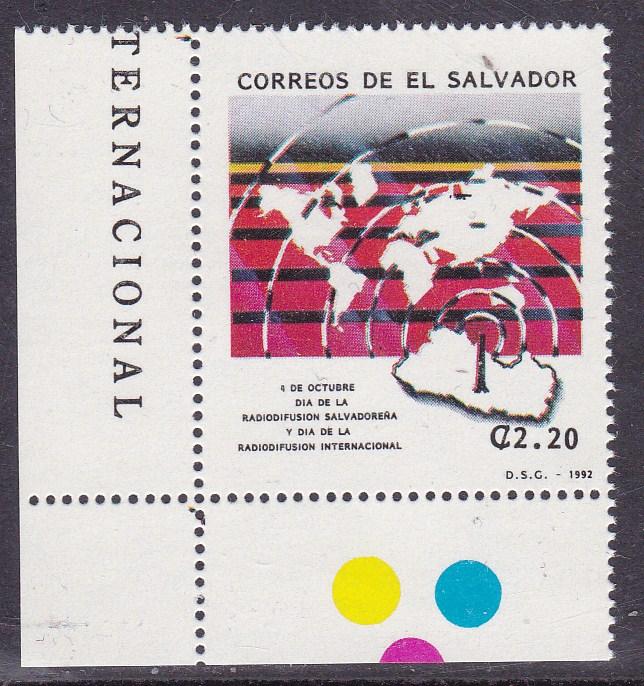 El Salvador 1992 2.2col Association of Salvadoran Broadcasters   VF/NH