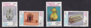 Turkey  #B218-B221   MNH   1987   artifacts