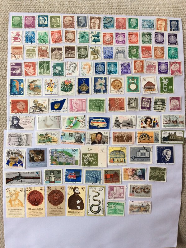 German 100+ stamps - Lot H