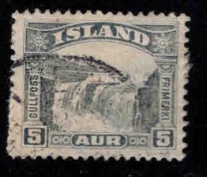 ICELAND Scott 170 Used waterfall stamp