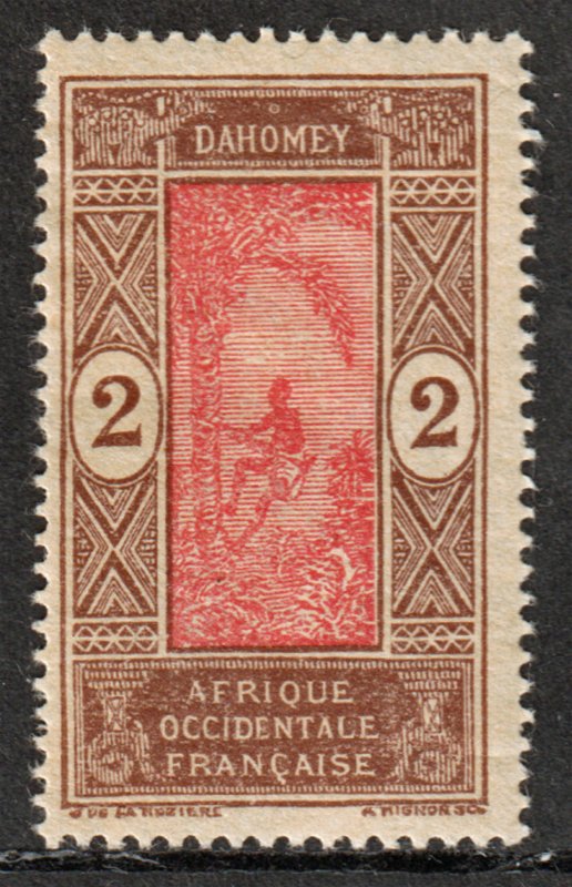 Dahomey - Definitive - Man Climbing A Palm Tree - 2 Cent # 43 M/H