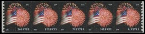 US 4853 Star-Spangled Banner F coil strip 5 CCL MNH 2014