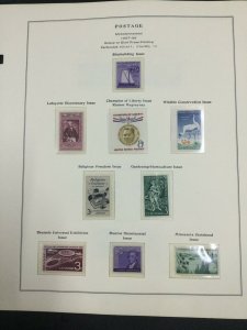 MOMEN: US STAMPS MINT COLLECTION ON 10 PAGES LOT #49828