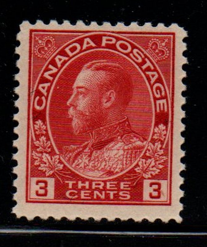 Canada Sc 109 1923 3 c carmine G V Admiral issue stamp mint NH