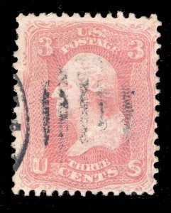 MOMEN: US STAMPS #64 PINK USED LOT #80934