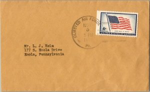 United States Pennsylvania Olmstead Air Force Base 1957 4f-bar  DPO  Reduced ...