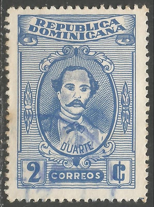 DOMINICAN REPUBLIC 580 VFU DUARTE Q474-3