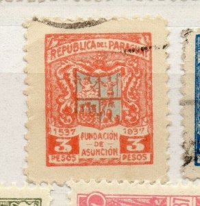 Paraguay 1937 Early Issue Fine Used 3P. NW-175863