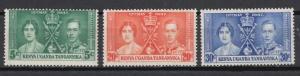 KUT - 1937 Coronation Issue  Sc# 60/62 - MLH (9681)