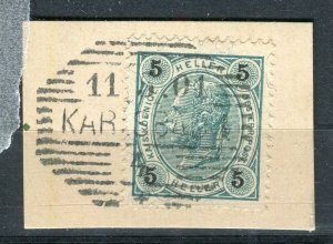 AUSTRIA; 1890s-1900s early F. Joseph issue fine used Full Postmark PIECE