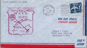 SCHALLSTAMPS UNITED STATES 1960 CACHET FIRST FLIGHT COVER ADDR CANC DULUTH MINN