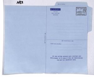 AP58 St Christopher Nevis Angla Airmail Air Letter Postal Stationery Cover PTS