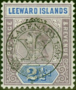 Leeward Islands 1897 2 1/2d Dull Mauve & Blue SG11 Fine Mtd Mint