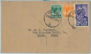 67377 - MALAYA  BMA - Postal History -   COVER  to ITALY 1948