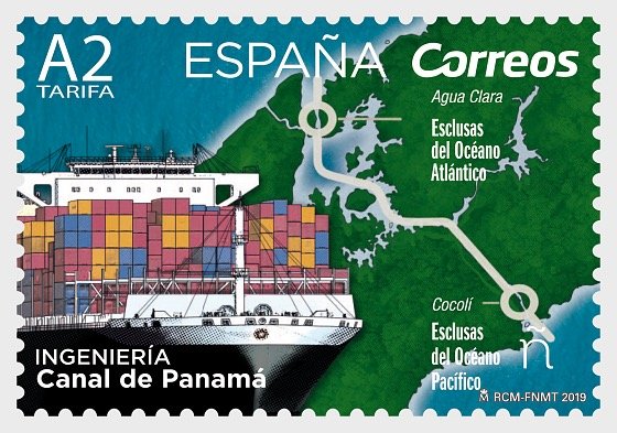 2019 Spain Engineering Panama Canal (Scott NA) MNH