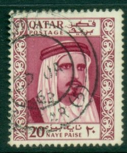 Qatar 1961 Sheik Ahmad bin All al Thani 20np FU
