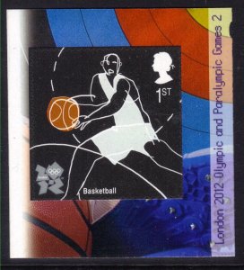 GB 2010 QE2 1st Olympic & Paralympic Basketball self Adhes Umm SG 3023a ( R10...