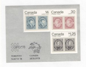 Canada CAPEX '78 Sheet, 756a, VF, Mint (NH)   CV $3.25 .... 1151309