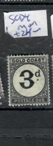 GOLD COAST  POSTAGE DUE 3D      SG D4   MOG      P0309H