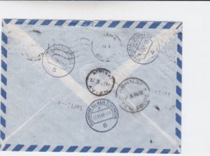 Greece 1968 amalias to  germany airmail stamps cover   r19740