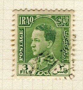 IRAQ; 1934 early King Ghazi issue fine used 3f. value