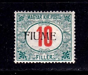 Fiume stamp #J8, MHOG, 1918,   CV $90.00