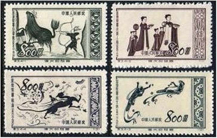 China PRC 151-154, MNH. Michel 176-179. Murals, Cave Temples at Tunhuang. 1952.