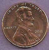 2011 D Lincoln Shield Cent #738