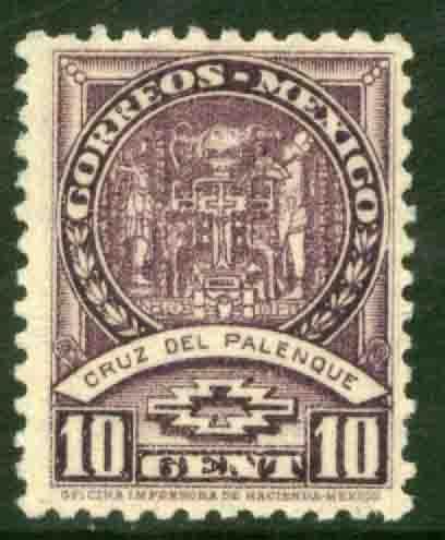 MEXICO 712, 10c Palenque Cross. Mint NH. F-VF.