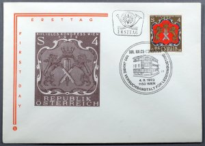 Austria #951 First Day Cover 13th Congress Intl. Union Leather Chemists Society