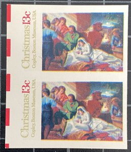 US Stamps - SC# 1701A - EFO - Imperforate  Pair  -  MNH - SCV = $85.00