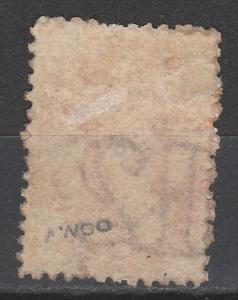 TASMANIA 1871 QV CHALON 1/- PERF 11.5 