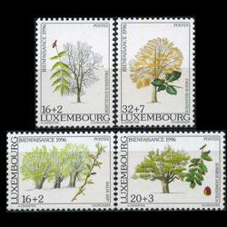 LUXEMBOURG 1996 - Scott# B400-3 Trees Set of 4 NH