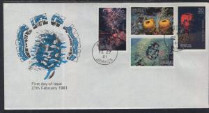 Jamaica 495-498 Marine Life U/A FDC