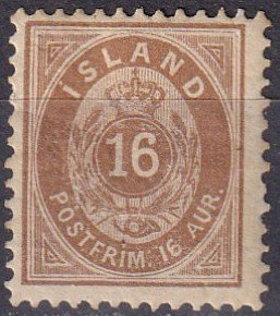 Iceland #27 F-VF  Unused  CV $97.50  (Z7989)