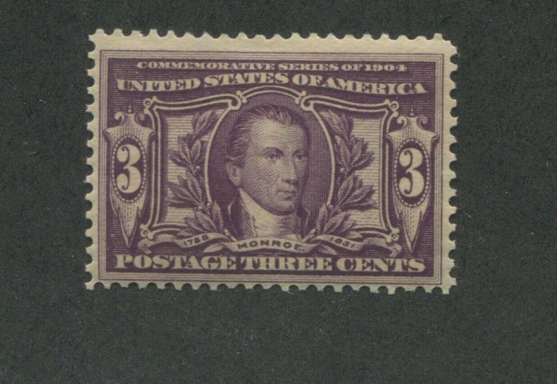 1904 United States Postage Stamp #325 Mint Lightly Hinged Fine Original Gum