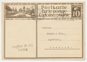 Postal stationery Switzerland 1930 Bus - St. Moritz