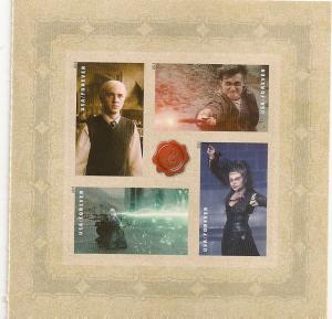 US 4844a Harry Potter Villains forever pane 4 stamps MNH 2013