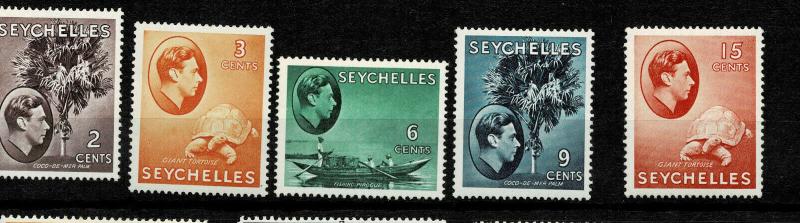 SEYCHELLES , 1938- KGVI - STAMPS MINT FINE LMM  PERT SET