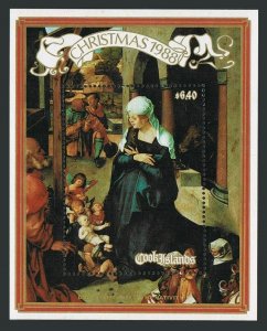 Cook Isl 1002-1005,1006,MNH.Mi 1264-1267,Bl.187. Christmas 1988.Albrecht Durer.