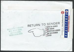 TONGA TO COOK IS 2005 Registered ex Ha'apai Returned to Sender.............64403