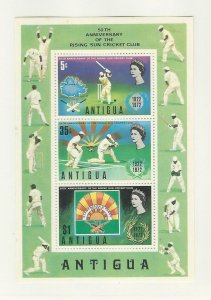 Antigua, Postage Stamp, #299a Mint NH Sheet, 1972 Cricket