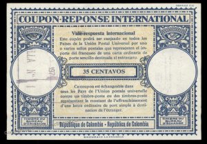 Colombia 35c International Reply Coupon IRC Post Office G98944