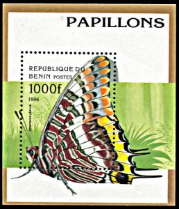 Benin 807, MNH, Foxy emperor Butterfly souvenir sheet